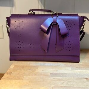Elegant Purple Women's Computer Bag